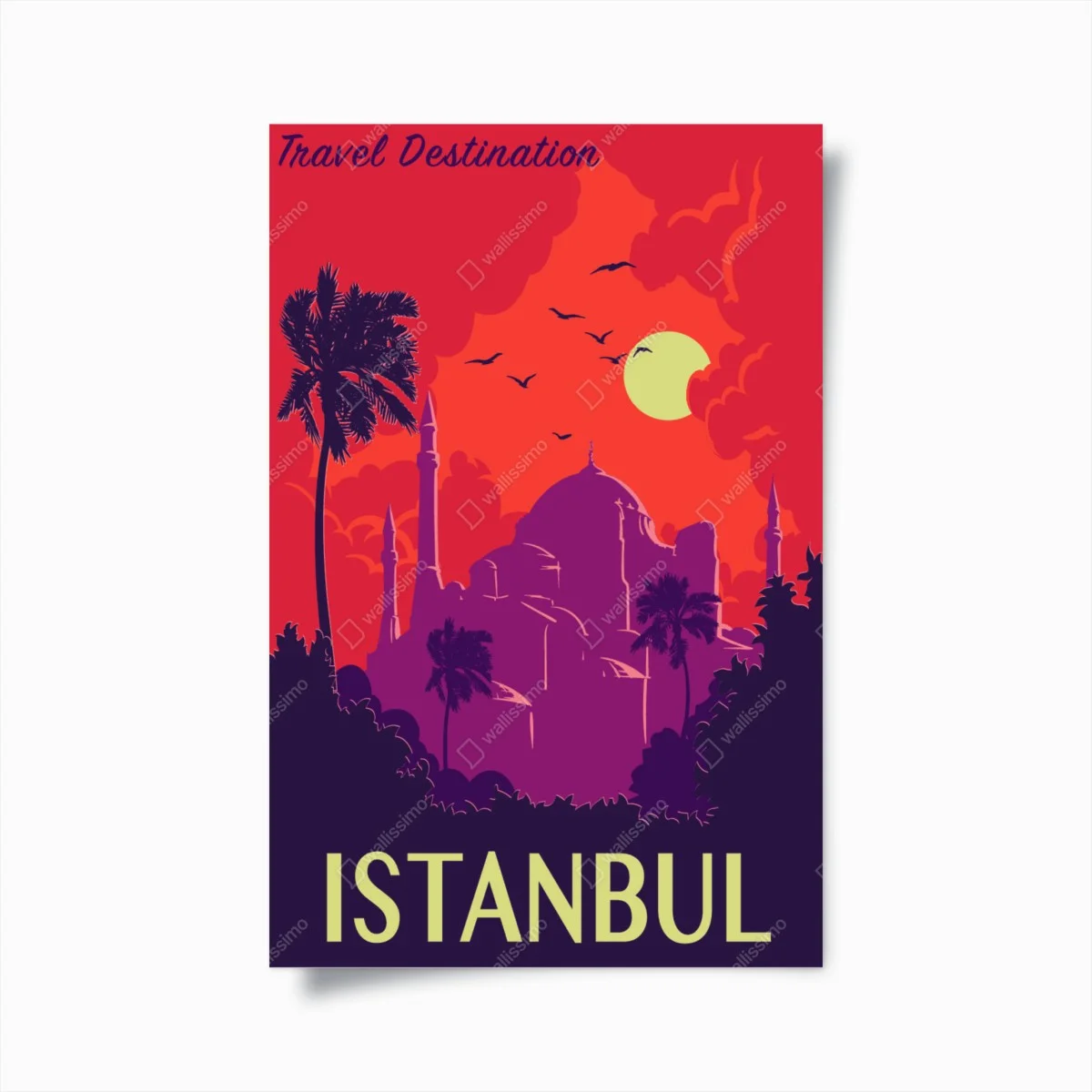 Poster sunset over Istanbul ⁕ Wallissimo® Poster sunset over Istanbul ⁕ Wallissimo®