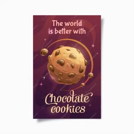 Poster the chocolate cookie galaxy • Wallissimo®
