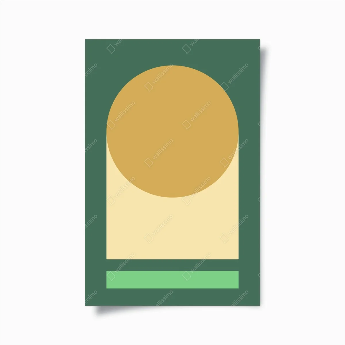 Poster golden sun over geometric block ⁕ Wallissimo® Poster golden sun over geometric block ⁕ Wallissimo®