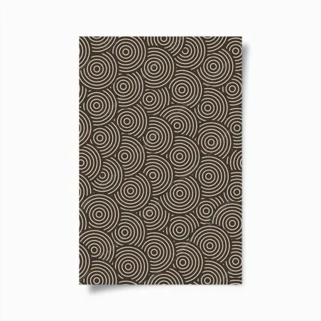 Poster retro concentric circles pattern • Wallissimo®