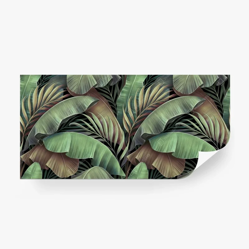 Wall mural tropical leaves botanical pattern ⁕ Wallissimo® Wall mural tropical leaves botanical pattern ⁕ Wallissimo®