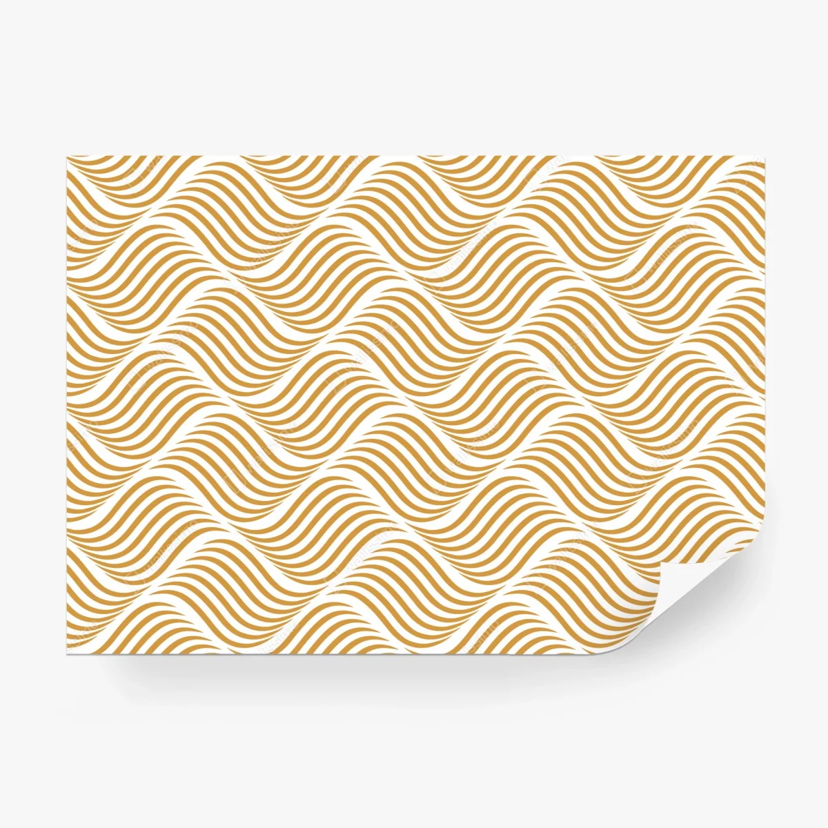 Wall mural golden wave pattern wall art • Wallissimo® Wall mural golden wave pattern wall art • Wallissimo®