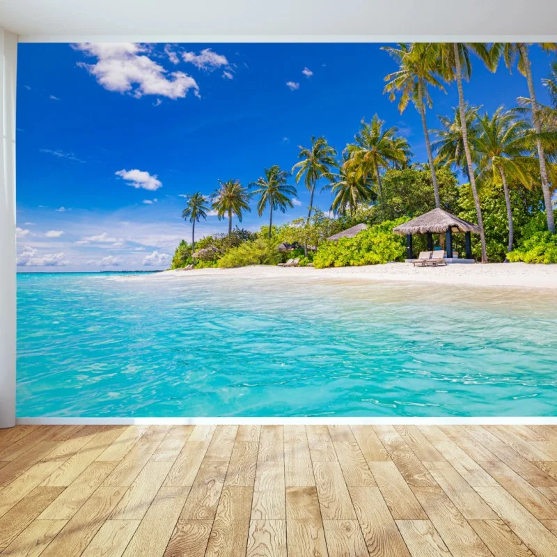 Wall mural tropical turquoise beach paradise
