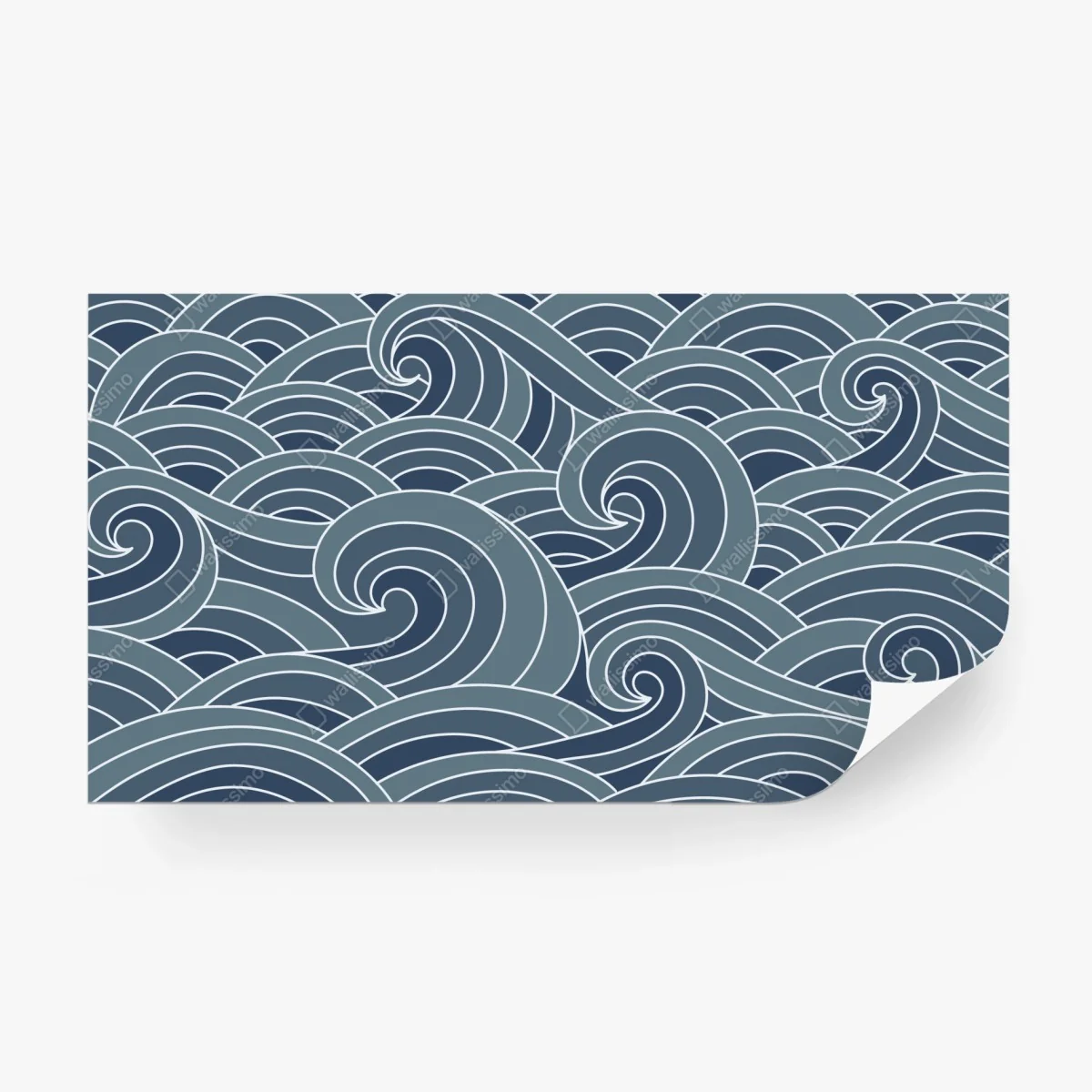 Wall mural stylized ocean wave pattern ⁕ Wallissimo® Wall mural stylized ocean wave pattern ⁕ Wallissimo®