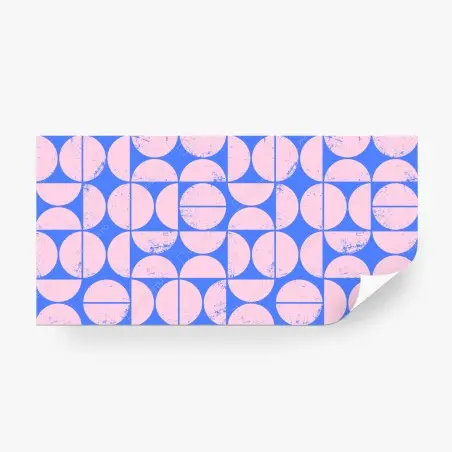 Wall mural pastel geometric circle pattern • Wallissimo®