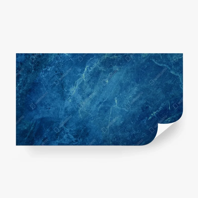 Wall mural deep blue marble texture wall art