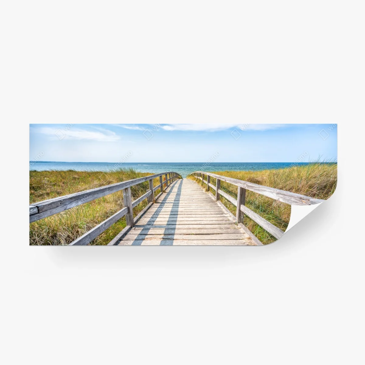 Wall mural boardwalk to the sea • Wallissimo® Wall mural boardwalk to the sea • Wallissimo®