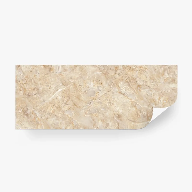 Wall mural beige marble texture with natural veins