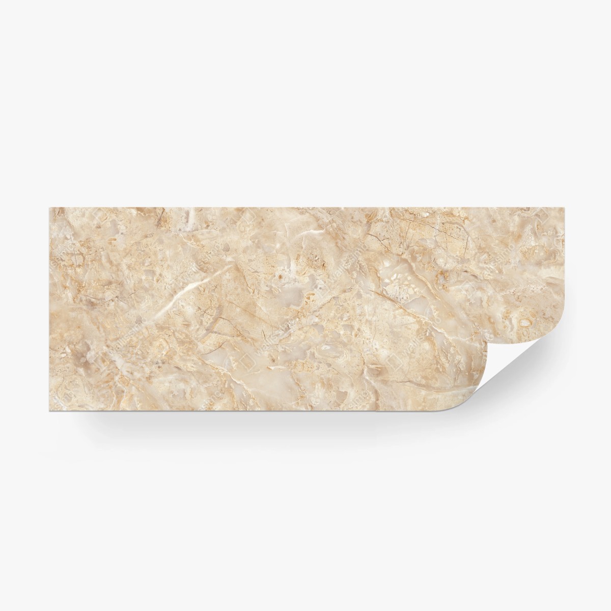 Wall mural beige marble texture with natural veins • Wallissimo®