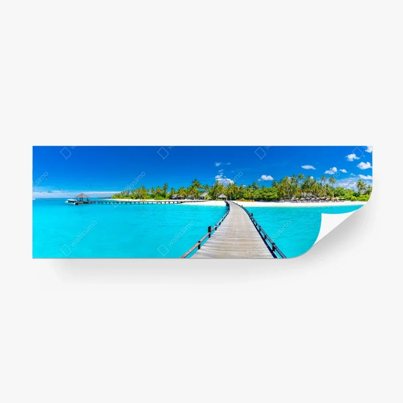 Wall mural tropical turquoise paradise beach