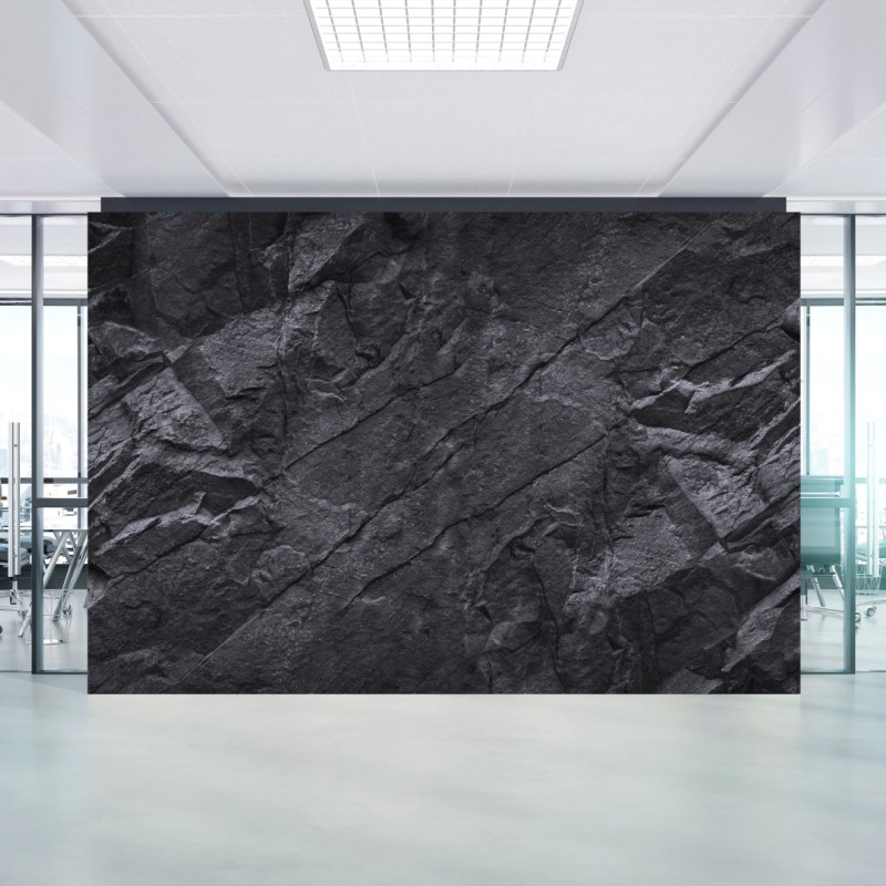 Wall mural dark rock texture wall art