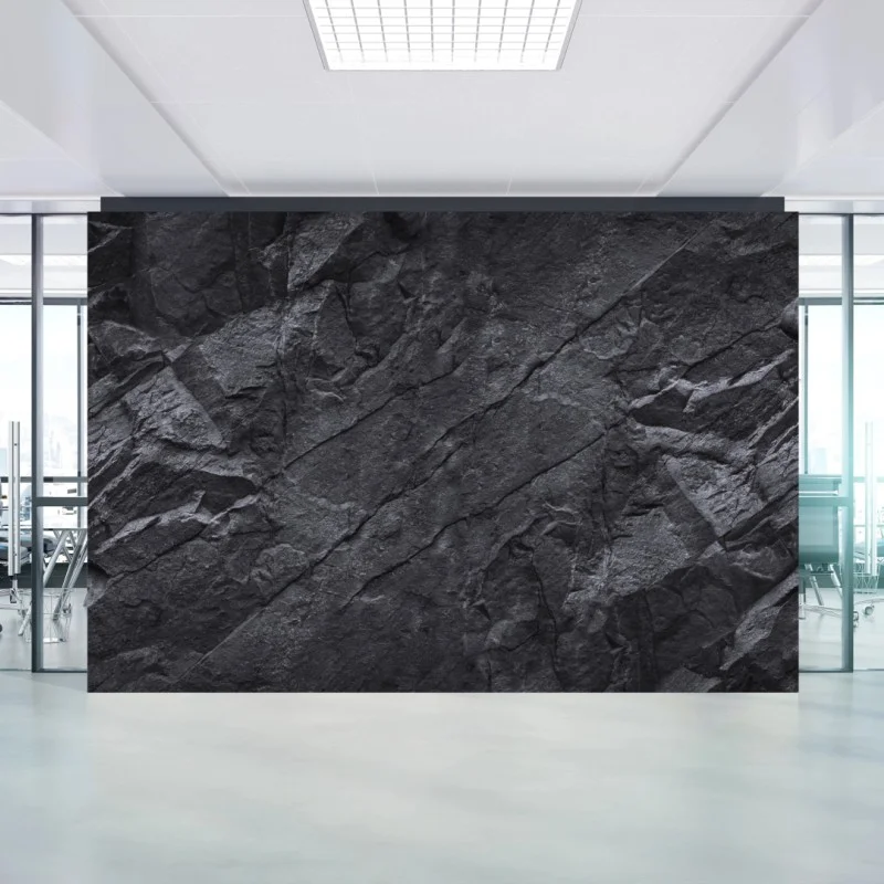 Wall mural dark rock texture wall art