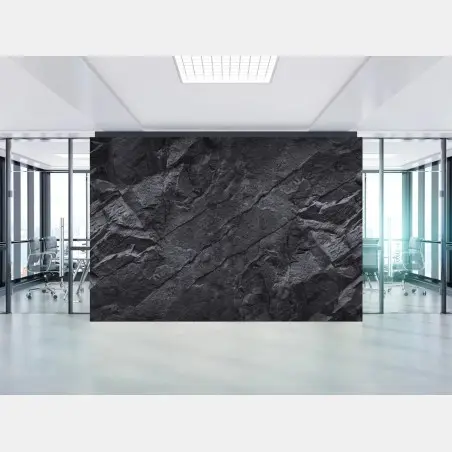 Wall mural dark rock texture wall art • Wallissimo®
