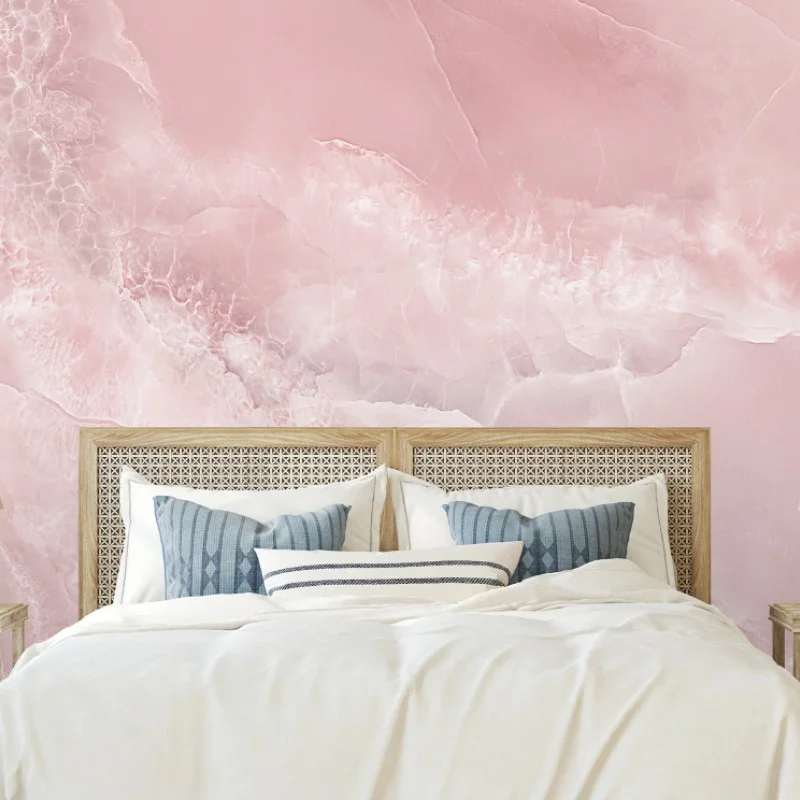 Wall mural soft pink marble texture