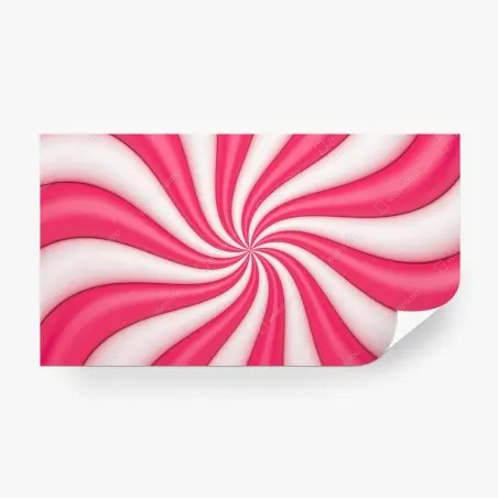 Wall mural pink candy swirl spiral • Wallissimo®