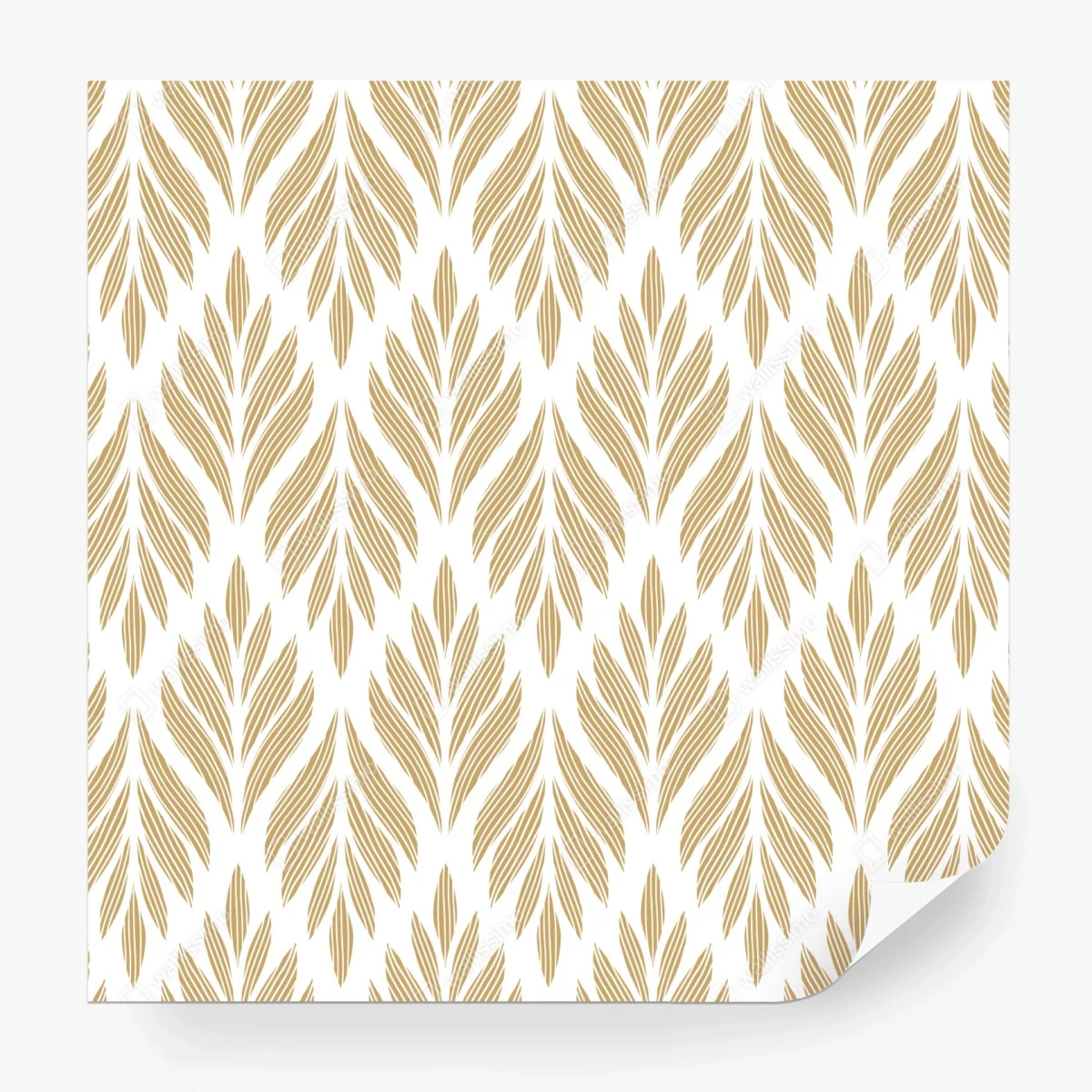 Wall mural gold leaf pattern seamless design ⁕ Wallissimo® Wall mural gold leaf pattern seamless design ⁕ Wallissimo®