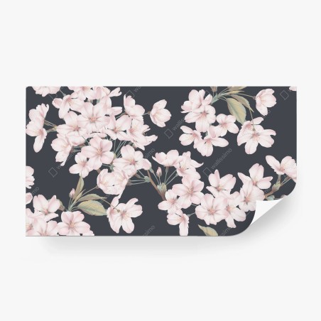 Wall mural delicate cherry blossom floral print • Wallissimo®