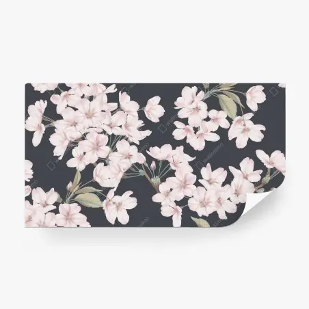 Wall mural delicate cherry blossom floral print • Wallissimo®