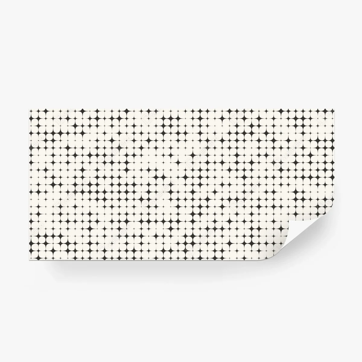 Wall mural monochrome geometric dot pattern • Wallissimo®