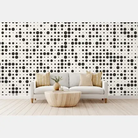Wall mural minimalist halftone dot pattern • Wallissimo®