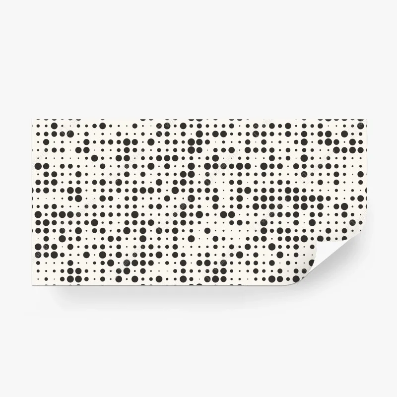 Wall mural minimalist halftone dot pattern