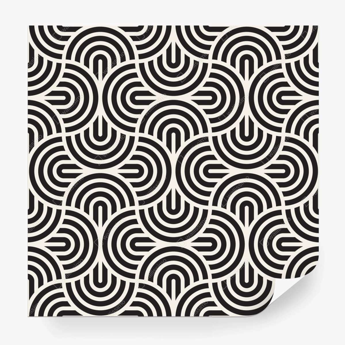 Wall mural black and white geometric pattern ⁕ Wallissimo® Wall mural black and white geometric pattern ⁕ Wallissimo®