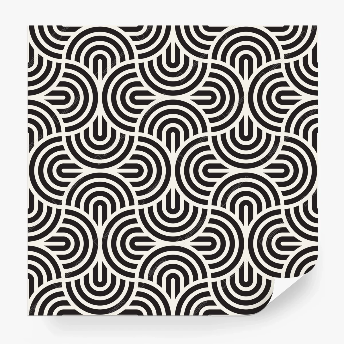 Wall mural black and white geometric pattern • Wallissimo® Wall mural black and white geometric pattern • Wallissimo®