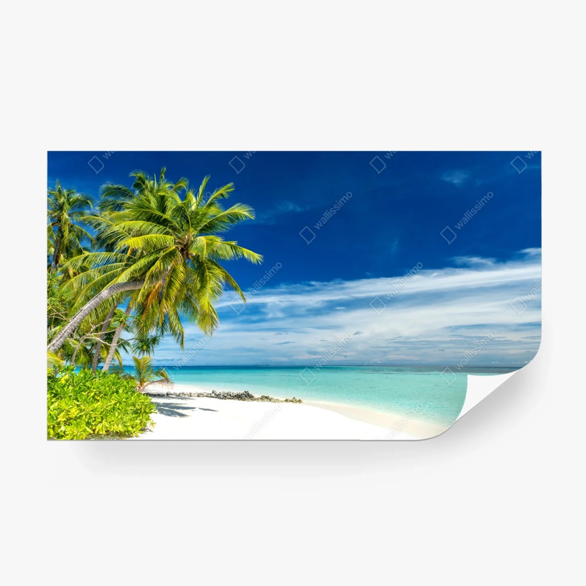 Wall mural tropical turquoise beach paradise • Wallissimo® Wall mural tropical turquoise beach paradise • Wallissimo®