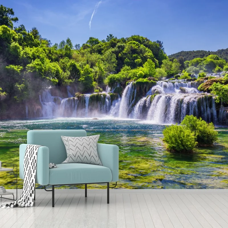 Wall mural Skradinski Buk waterfall in Krka National Park ⁕ Wallissimo®