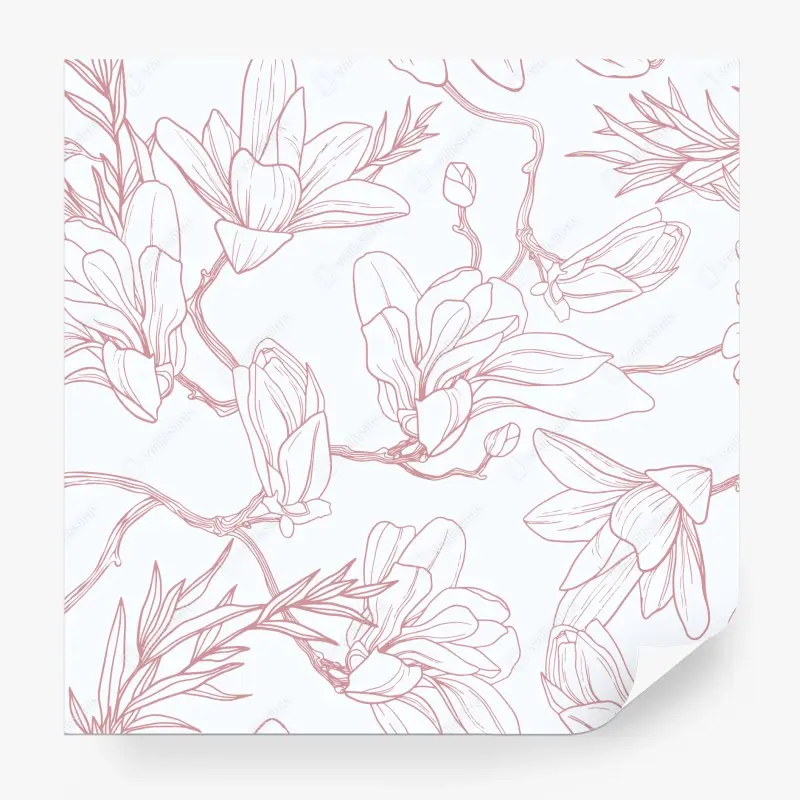 Wall mural soft turquoise leaf pattern • Wallissimo®