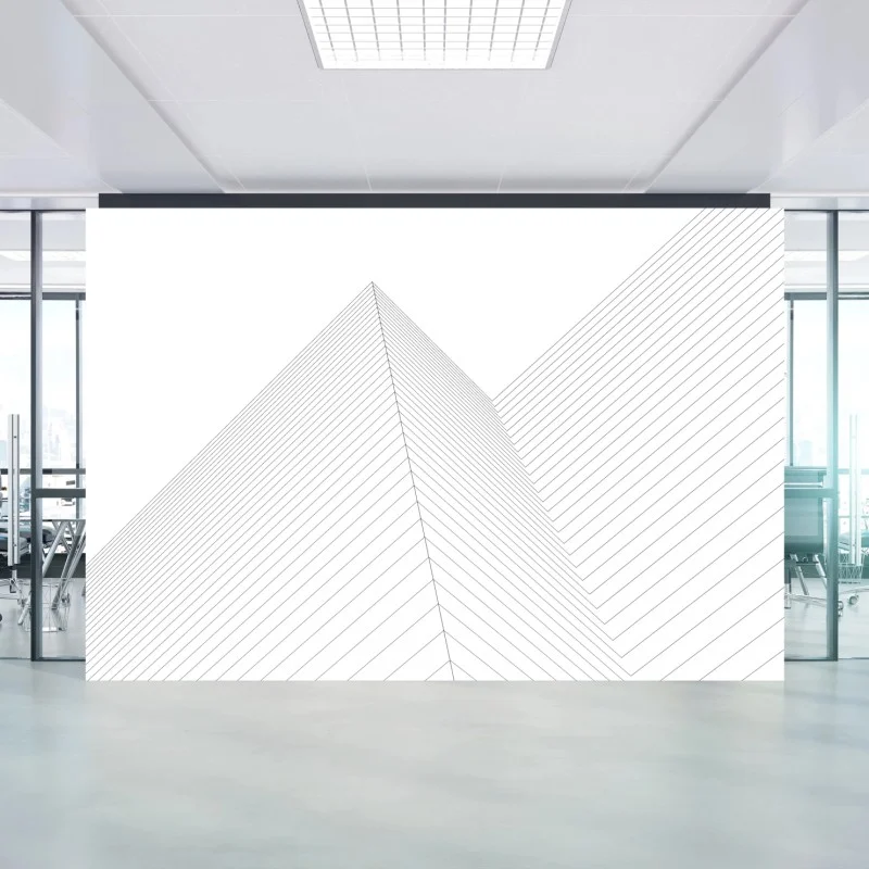 Wall mural geometric architectural lines
