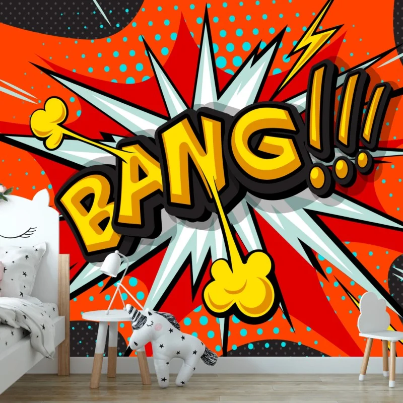 Wall mural comic bang pop art explosion