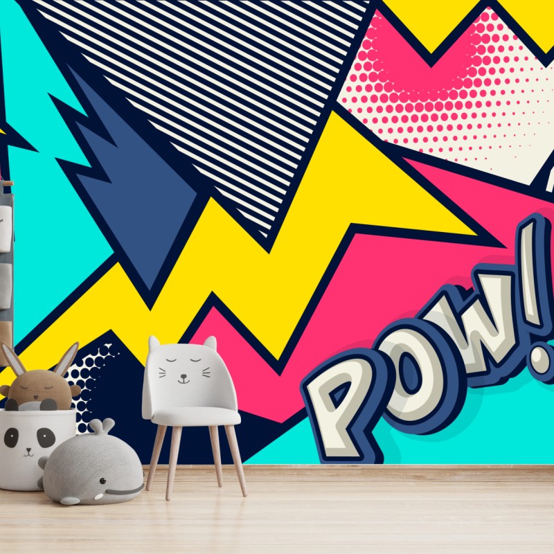 Wall mural comic pop art explosion