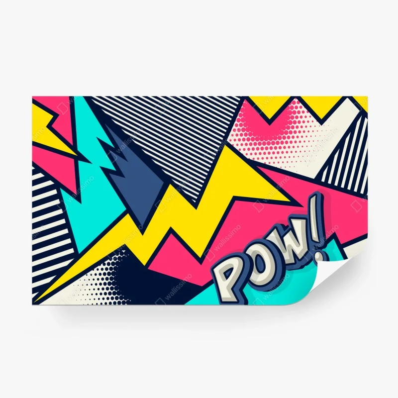 Wall mural comic pop art explosion