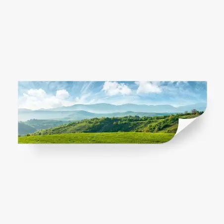 Wall mural Romania springtime mountain panorama • Wallissimo®
