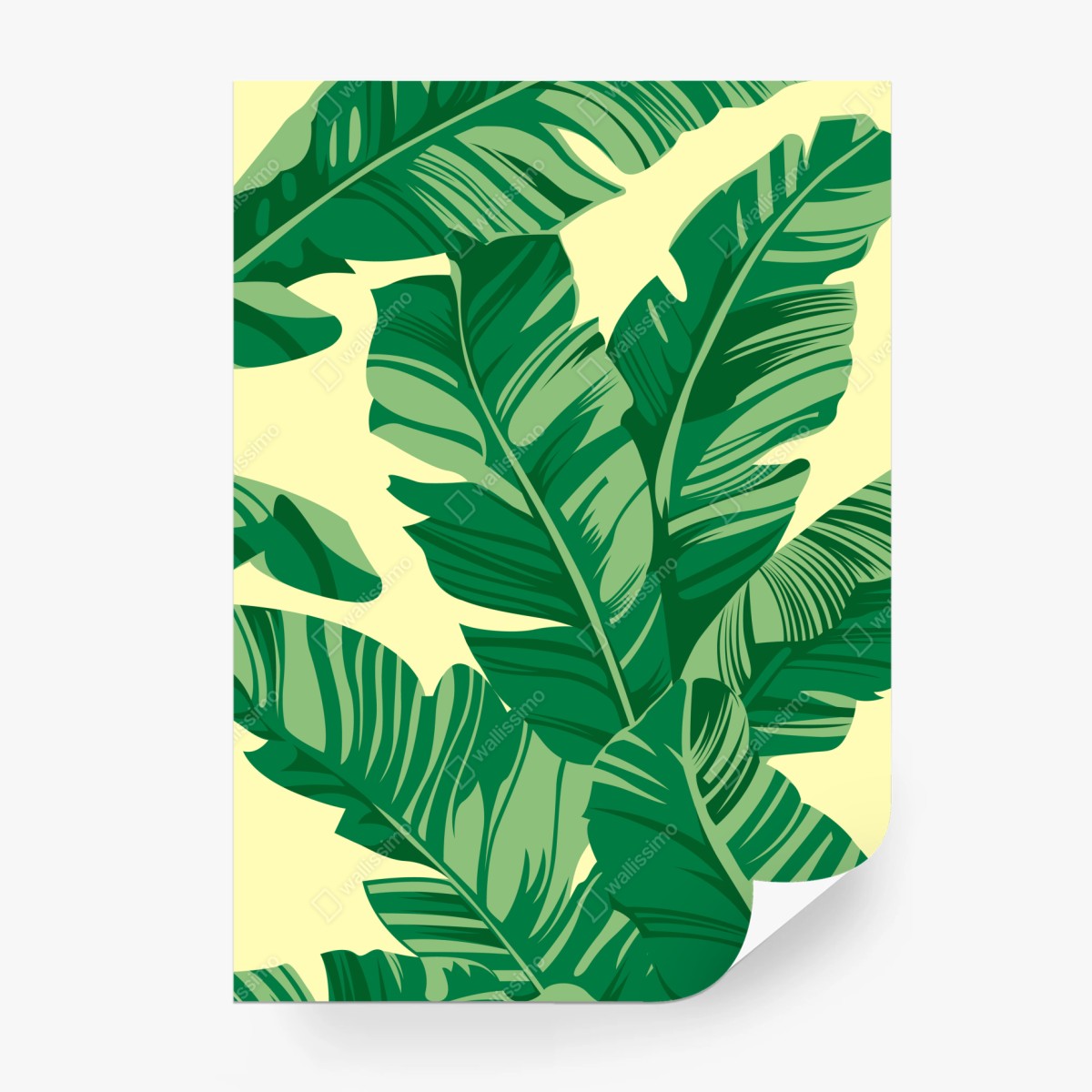 Wall mural tropical banana leaves pattern ⁕ Wallissimo® Wall mural tropical banana leaves pattern ⁕ Wallissimo®
