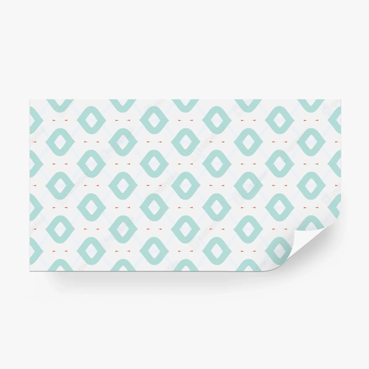 Wall mural turquoise geometric diamond pattern ⁕ Wallissimo® Wall mural turquoise geometric diamond pattern ⁕ Wallissimo®