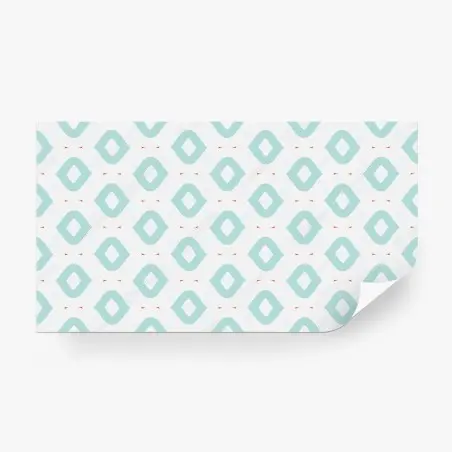Wall mural turquoise geometric diamond pattern • Wallissimo®