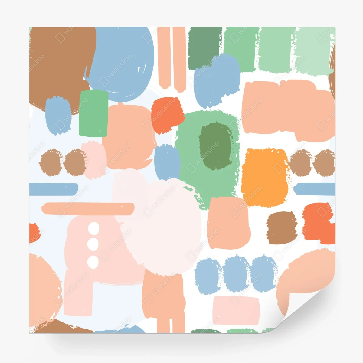 Wall mural pastel brushstroke pattern • Wallissimo®