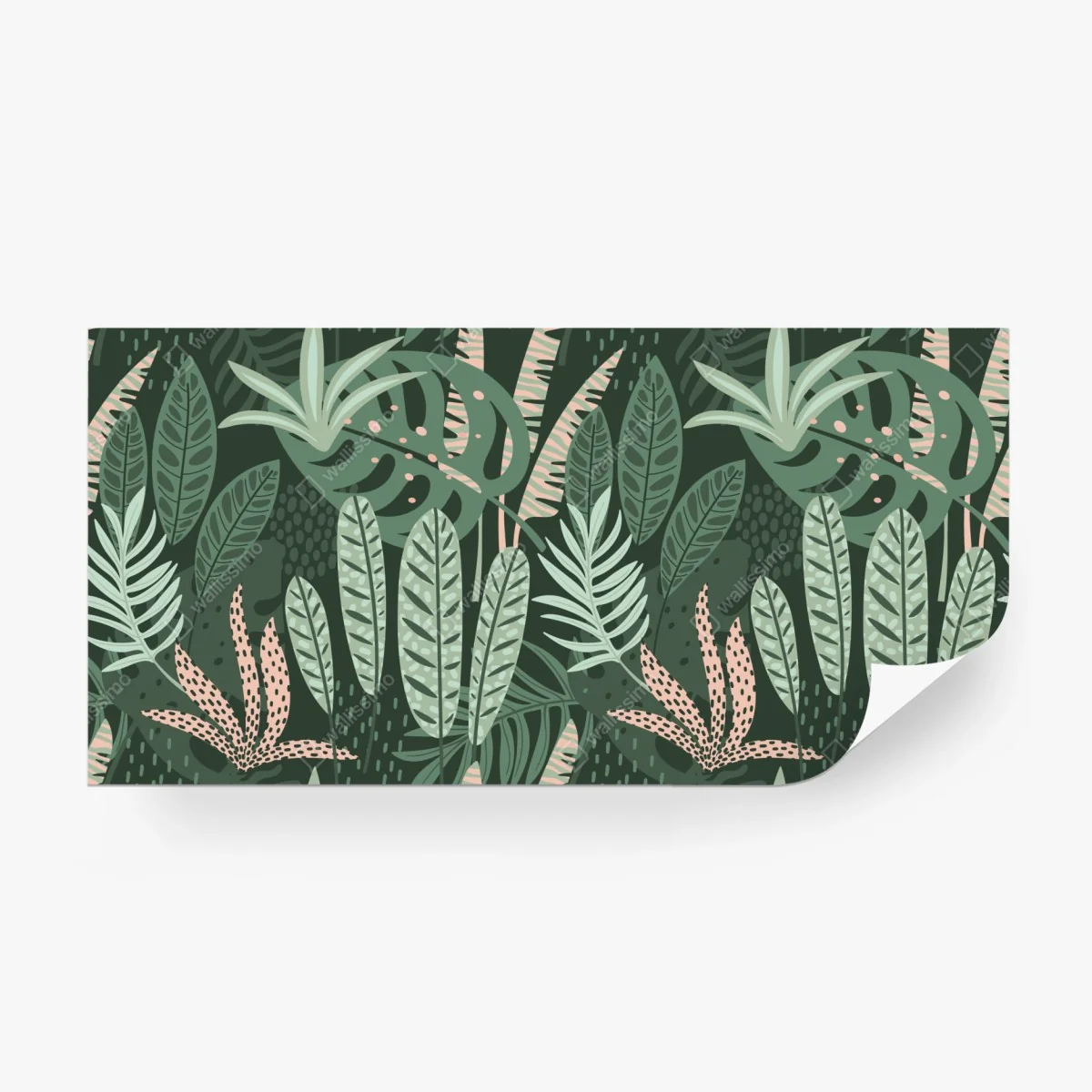 Wall mural tropical leaf botanical pattern ⁕ Wallissimo®