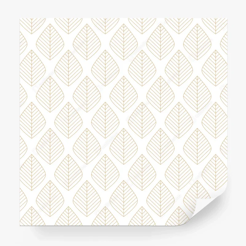 Wall mural elegant gold leaf geometric pattern