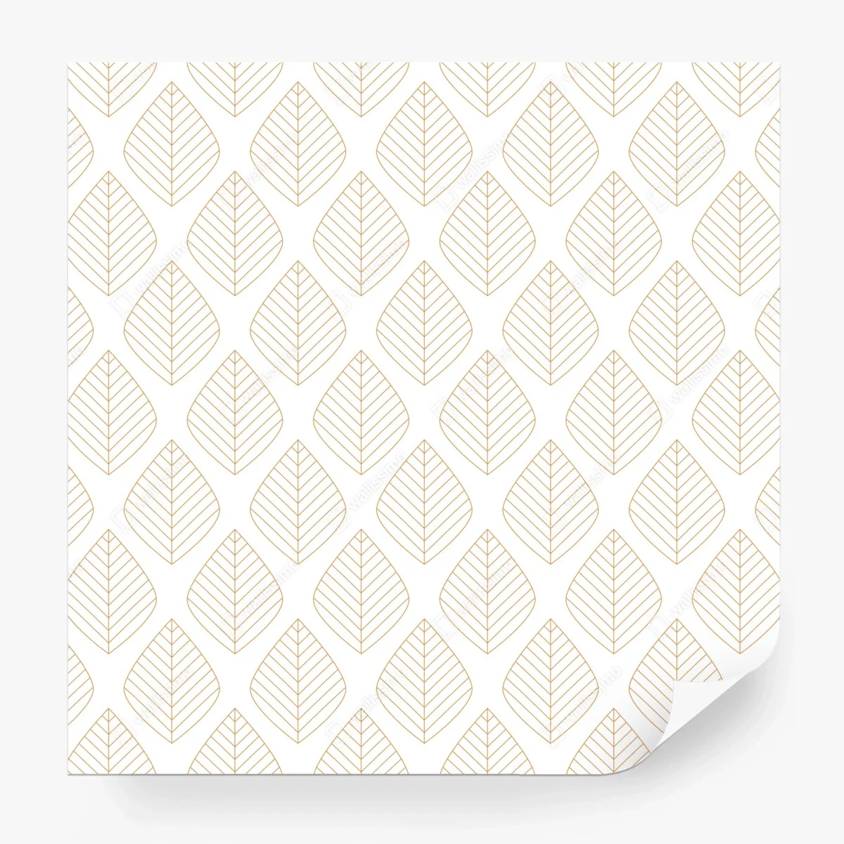 Wall mural elegant gold leaf geometric pattern ⁕ Wallissimo® Wall mural elegant gold leaf geometric pattern ⁕ Wallissimo®
