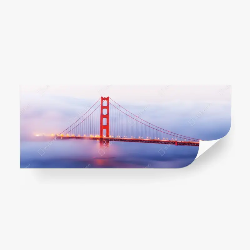 Wall mural Golden Gate bridge in mist