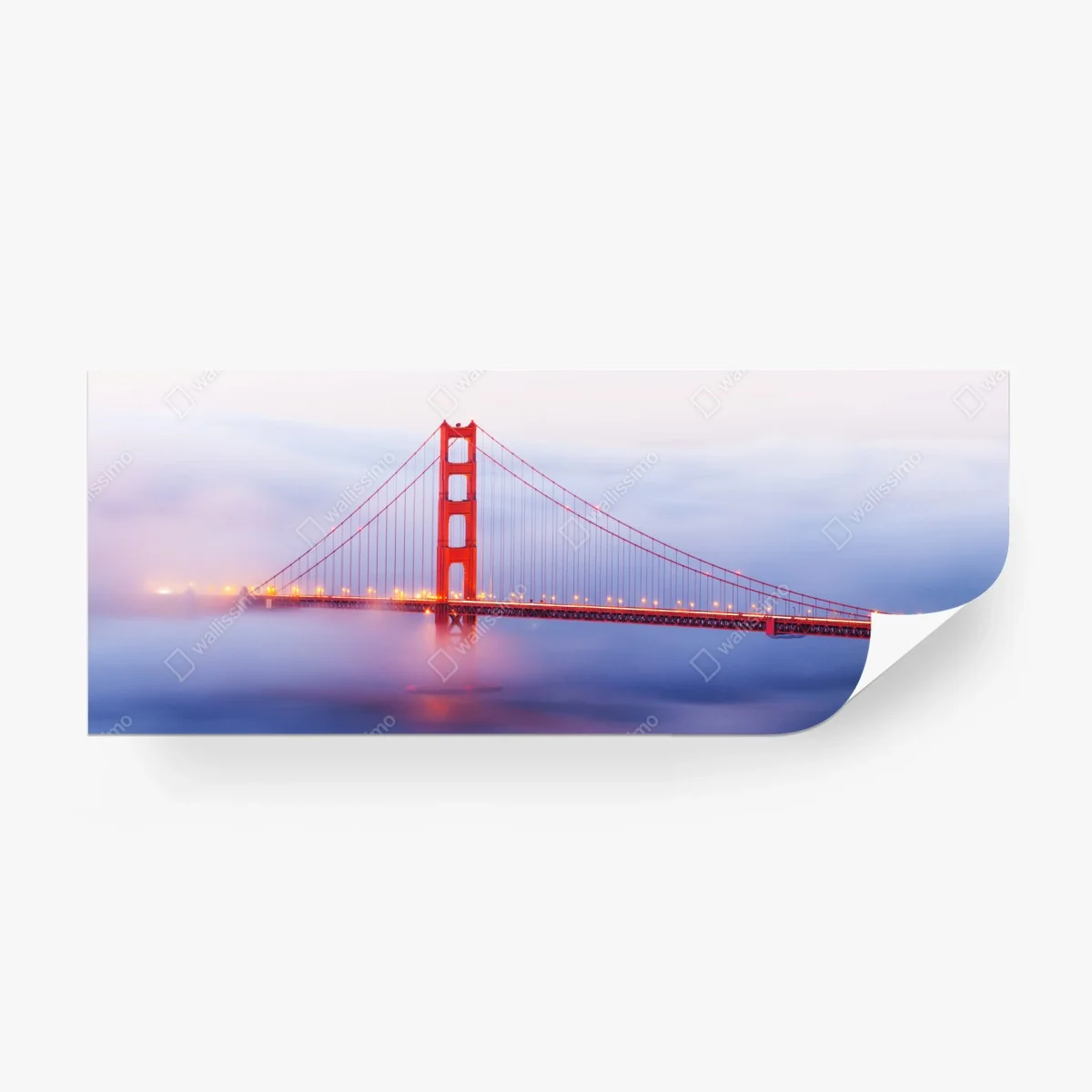 Wall mural Golden Gate bridge in mist • Wallissimo® Wall mural Golden Gate bridge in mist • Wallissimo®