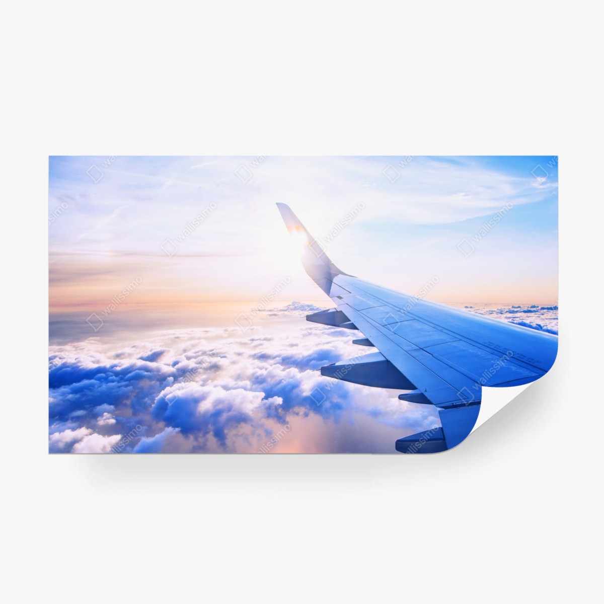 Wall mural above the clouds aerial view • Wallissimo®