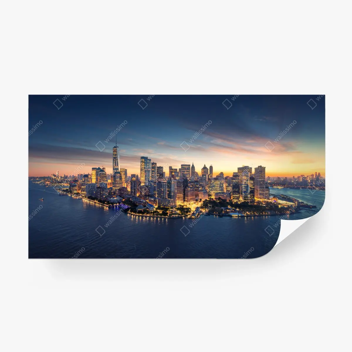 Wall mural Manhattan skyline at sunrise • Wallissimo®