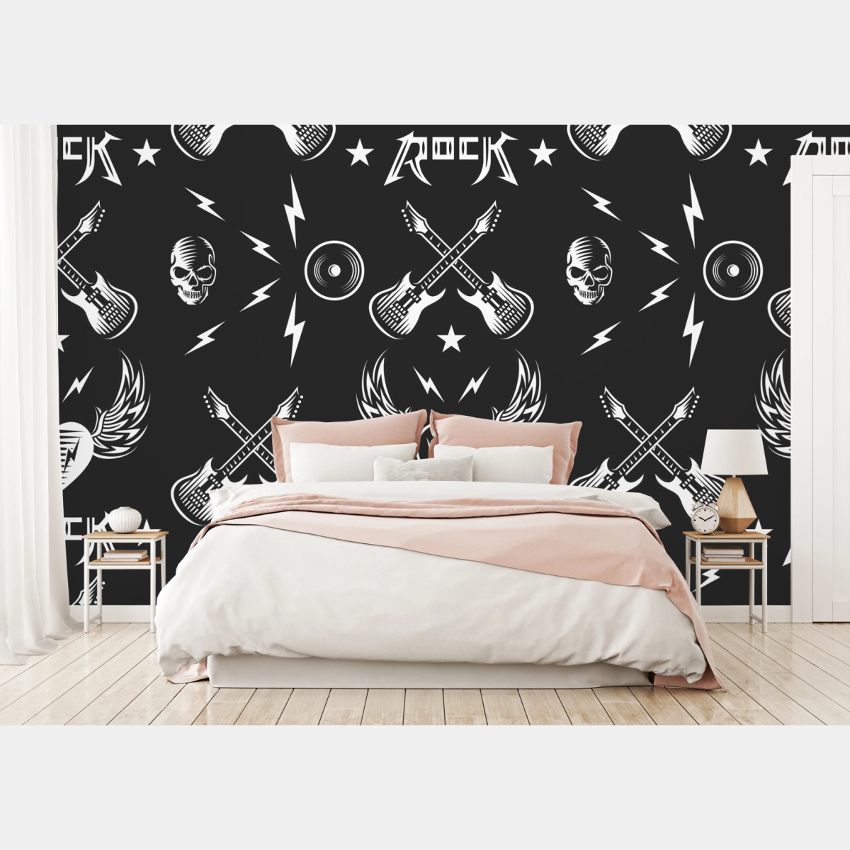 Wall mural rock icons seamless pattern • Wallissimo®