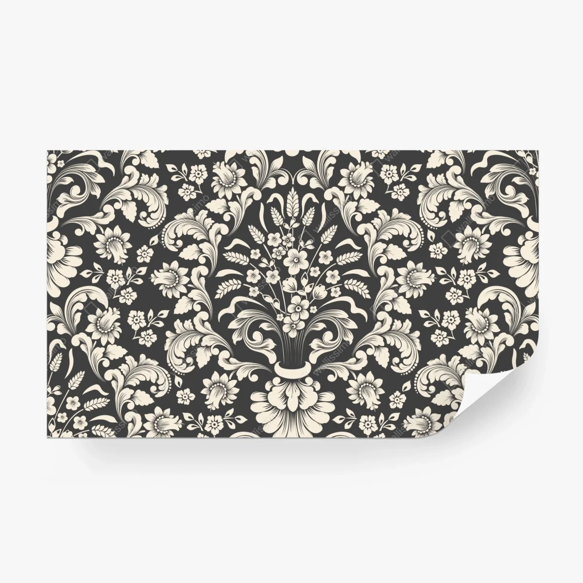 Wall mural vintage floral damask pattern • Wallissimo® Wall mural vintage floral damask pattern • Wallissimo®