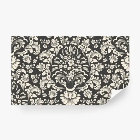 Wall mural vintage floral damask pattern • Wallissimo®