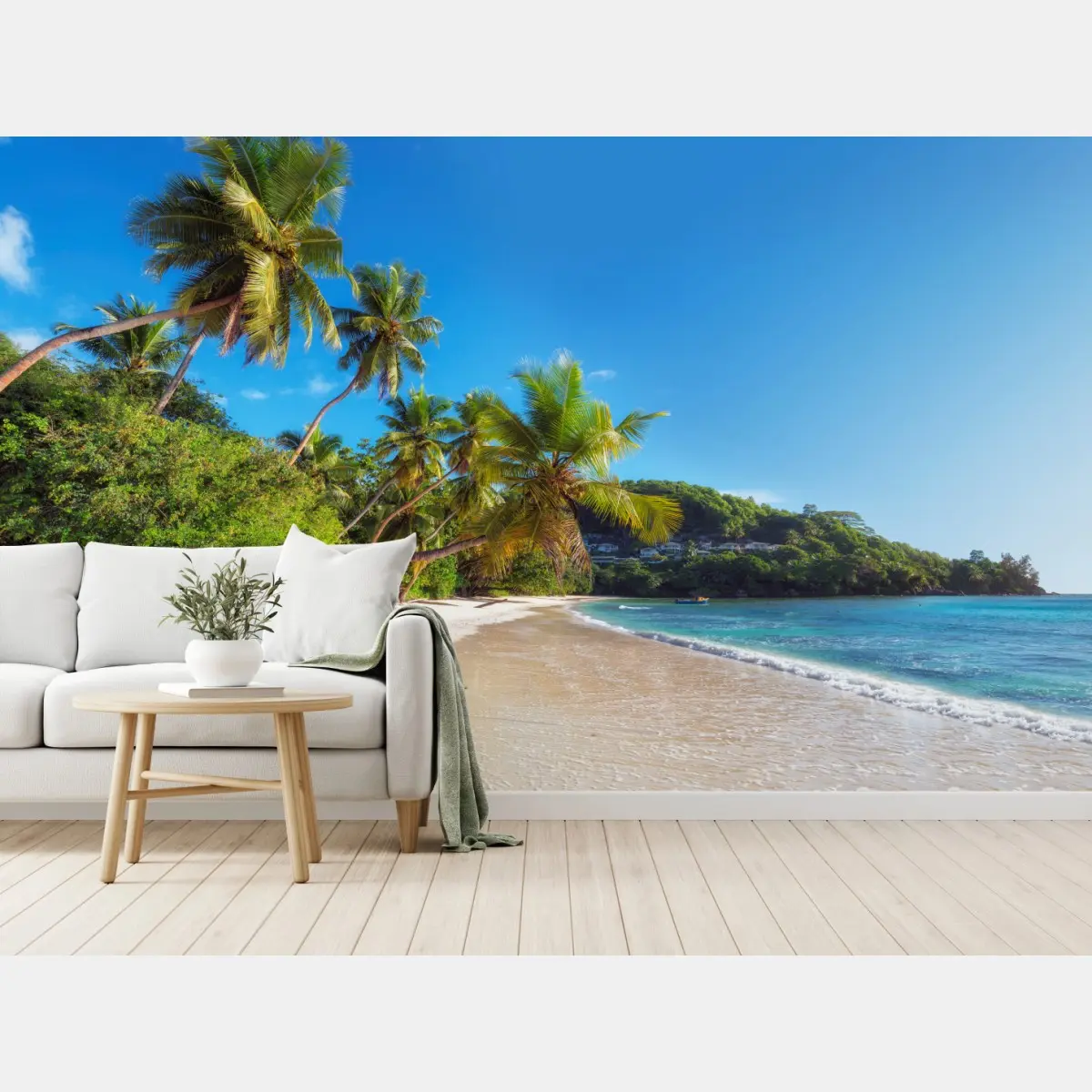 Wall mural tropical palm beach paradise • Wallissimo®